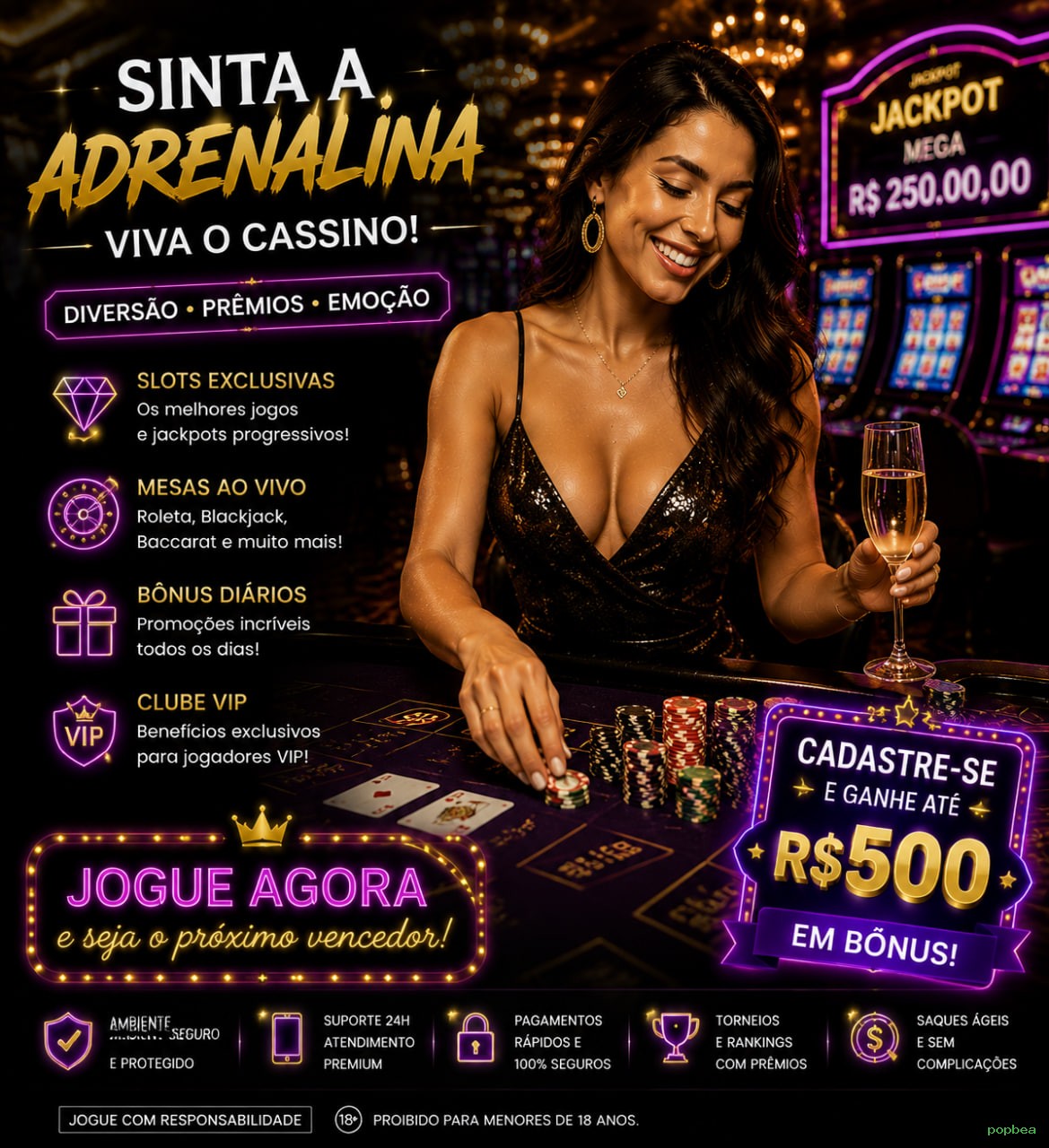 Cassino ao vivo popbea dealers
